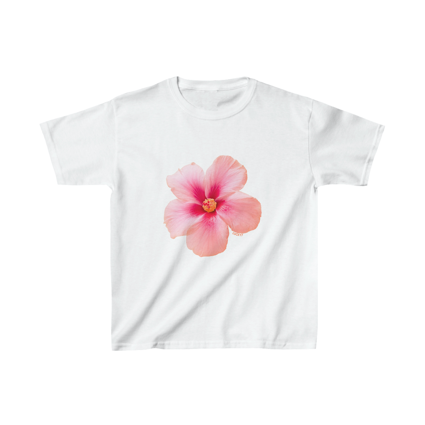 Pink Hibiscus Baby Tee