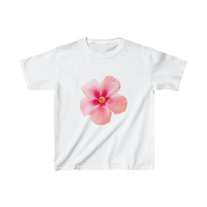 Pink Hibiscus Baby Tee