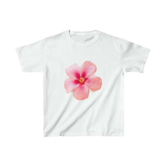 Pink Hibiscus Baby Tee